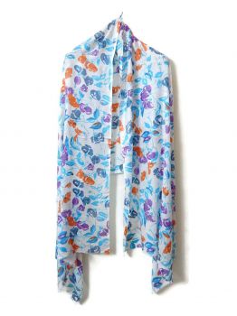 Elentra Cotton Scarves With Firnge - - 