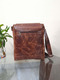Arman 13" Genuine Leather Messenger Laptop Cross Body Bag Suitcase Briefcase - 1