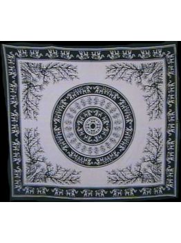 Block Print Indian Tapestry 