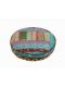 22 inches Embroidered Floor Cushion Indian Poof Pouffe Foot Stool Floor Pillow Ethnic Decor